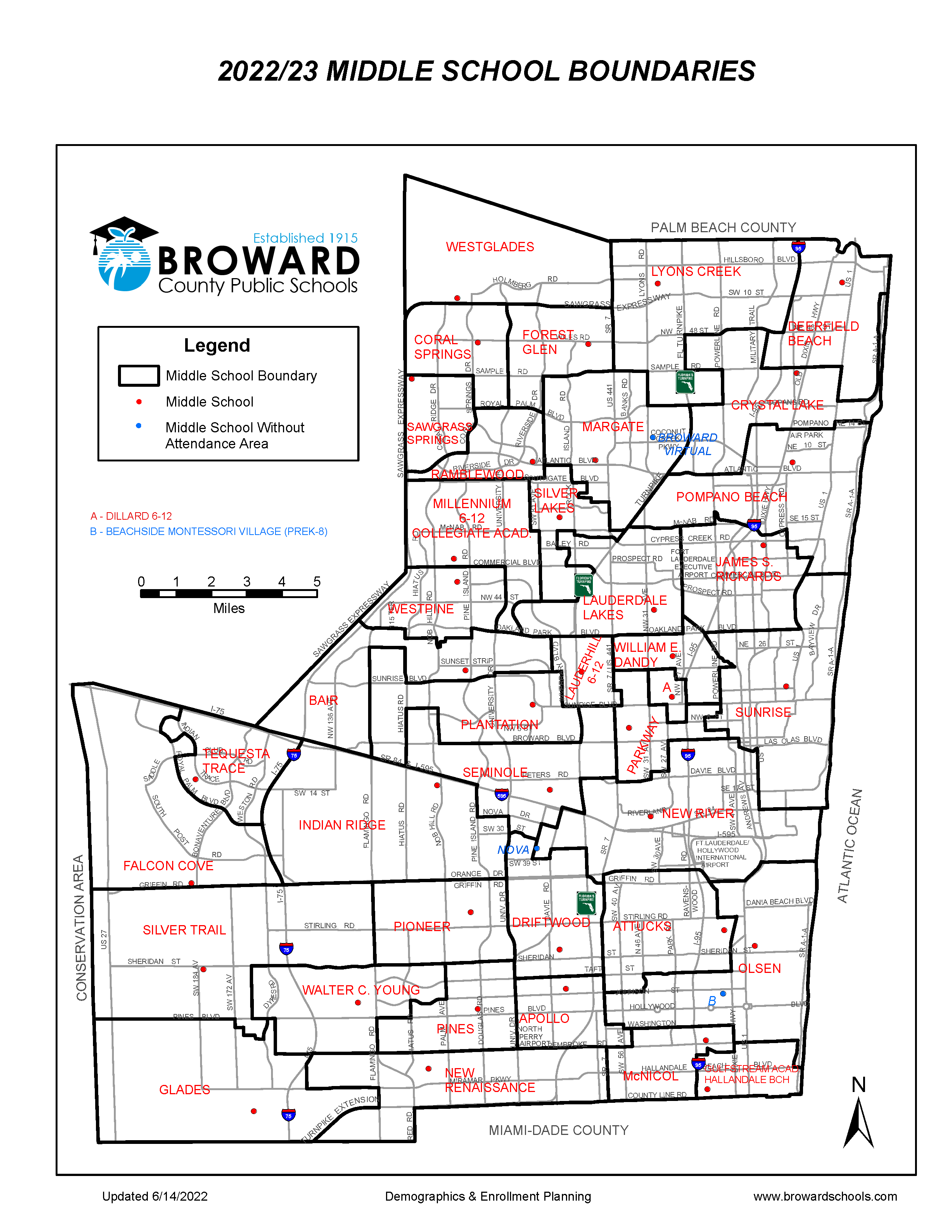 Middle School Boundaries 